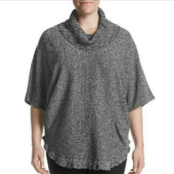 LAST 2! PLUS Cowl Neck Marled Knit Sweater - Picture 4 of 6